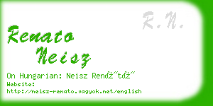 renato neisz business card